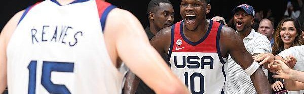 年度赛事赛程-5胜0负结束热身赛 美国男篮仍是世界杯夺冠大热门