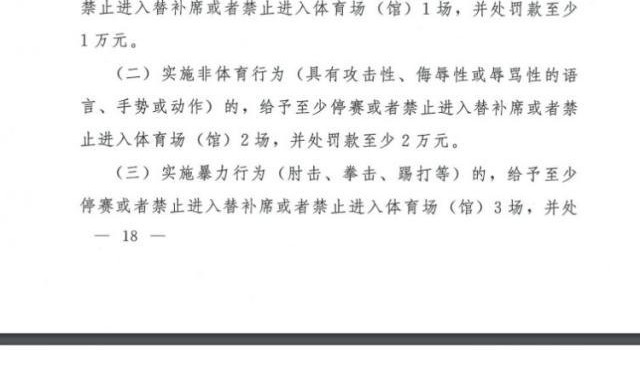 年度赛事赛程-足协颁布2021纪律准则：实施暴力停3场 吐口水6场